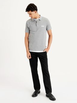 Levi's - Navy Blue Solid Slim Fit Trouser