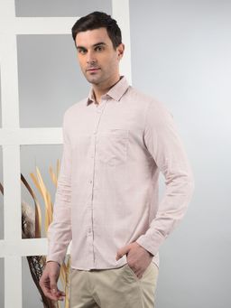CRIMSOUNE CLUB - Pink Checks Slim Fit Shirt