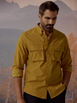 Andamen - Mustard Solid Regular Fit Shirt