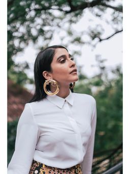 ORNAMAAS - Drumroll Leaf Earring