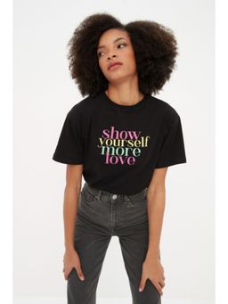 Trendyol - Women's Comfortable Black T-shirts