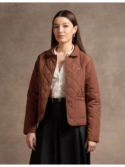 U.S. POLO ASSN. - Tan Peter Pan Collar Puffer Jacket