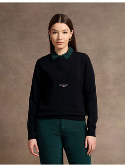 U.S. POLO ASSN. - Black Branding Crew Neck Sweater