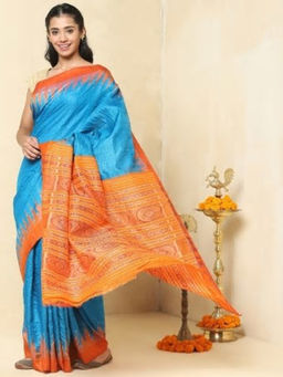 Fabindia - Silk Woven Ikat Sari