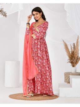 Rangpur - Red Angarkha (Set of 2)