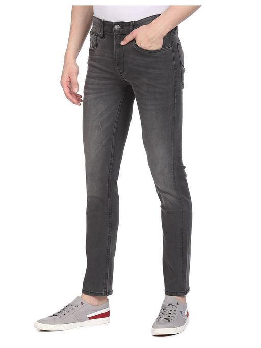 Buy Polo Denim Men Charcoal Stone Wash Regallo