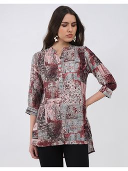 Monte Carlo - Women Multi-Color Polyester Abstract Kurti
