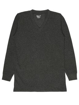 Bodycare - Mens Thermal Top V Neck Full Sleeves Grey