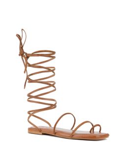 Rag & Co - Women Solid Tan Flats