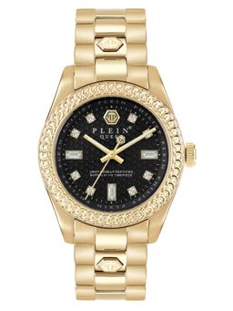 Philipp Plein - Women Black Round Analog Stainless Steel Dial Watch-PWDAA0621 (M)