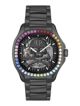 Philipp Plein - Men Black Hexagon Analog Stainless Steel Dial Watch-PWRAA0823 (M)