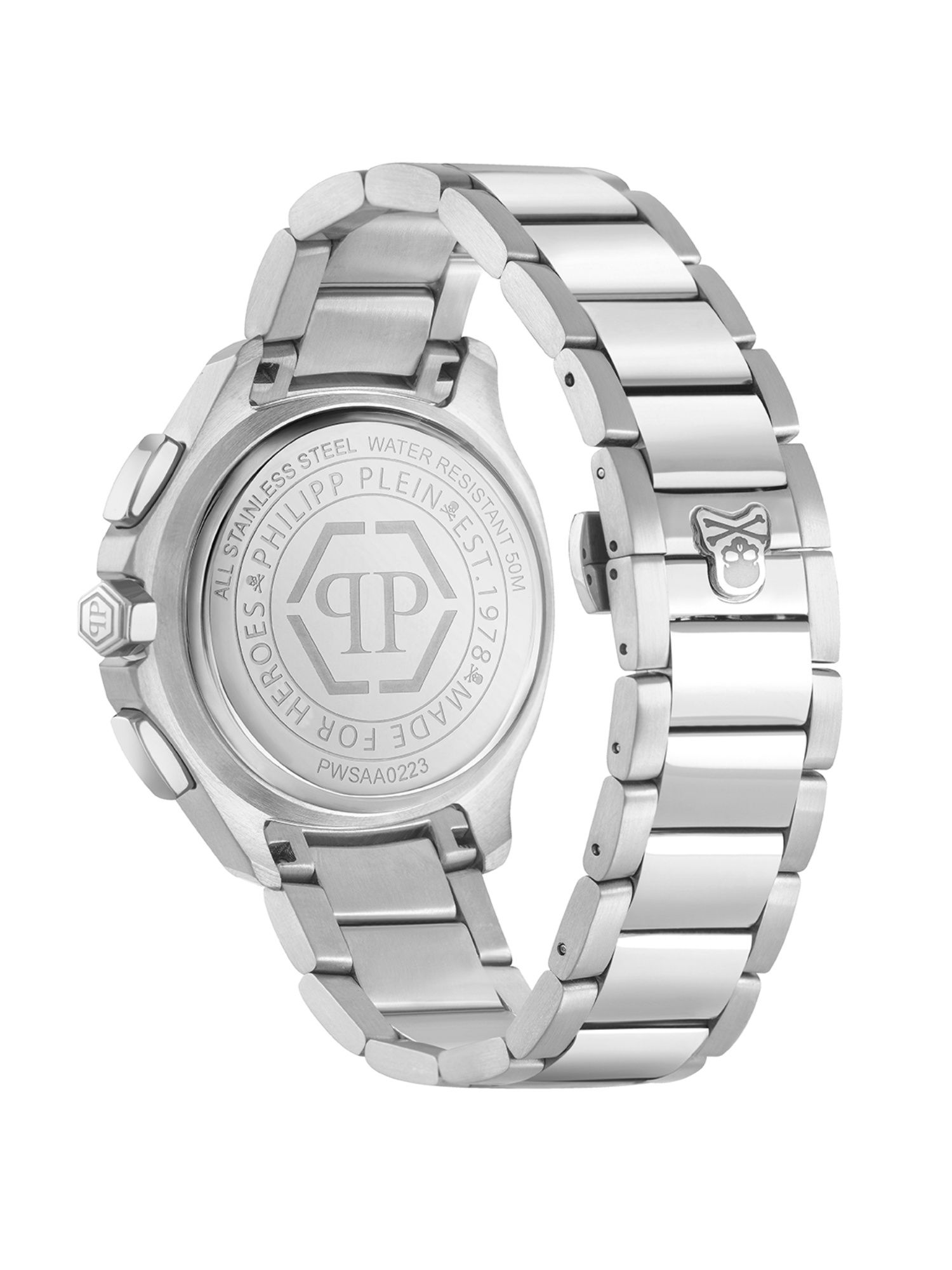 Buy Philipp Plein Men Green Hexagon Analog Stainless Steel Dial