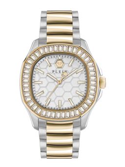 Philipp Plein - Women White Round Analog Stainless Steel Dial Watch-PWTAA0523 (M)