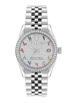 Philipp Plein - Women Silver Round Analog Stainless Steel Dial Watch-PWYAA0723 (M)