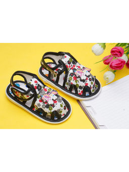 BOYZ N GALZ - Girls Black Printed Musical Sandals