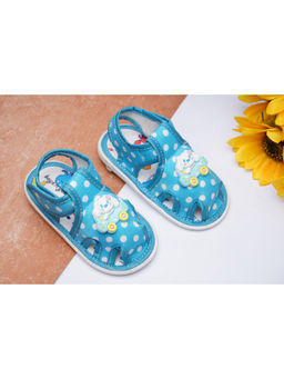 BOYZ N GALZ - Girls Blue Polka Dot Musical Sandals