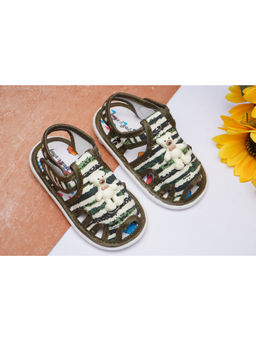 BOYZ N GALZ - Boys Green Embellished Musical Sandals