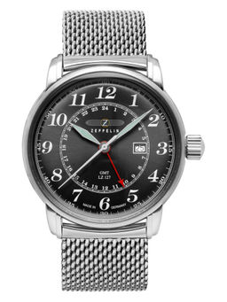 Zeppelin - LZ127 Graf Date GMT Analog Dial Color Black Mens Watch-7642M2