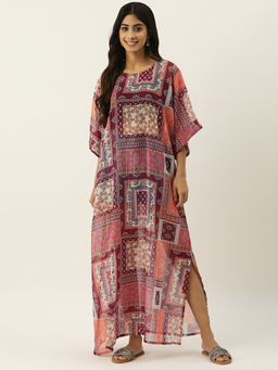 Secret Wish - Maroon Beachwear Cover-Up Dress