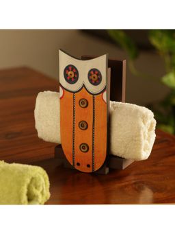 ExclusiveLane - 'Owl Motif' Towel Holder (Upto 3 Towels)
