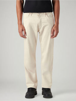 Levi's - Beige Cotton Solid Casual Jeans