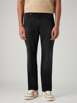 Levi's - Black Cotton Solid Casual Jeans