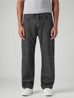 Levi's - Charcoal Cotton Solid Casual Jeans