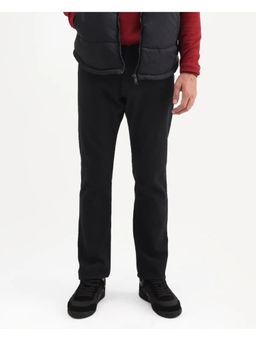 Rare Rabbit - Black Cotton Blend Solid Casual Jeans