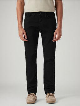 Levi's - Black Cotton Solid Casual Jeans