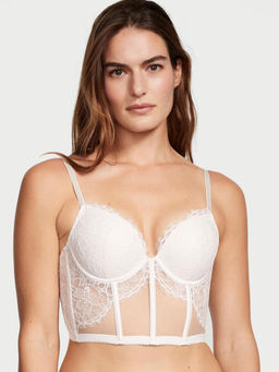 Victoria's Secret - Very Sexy Lace Push-Up Corset Top White (32C)