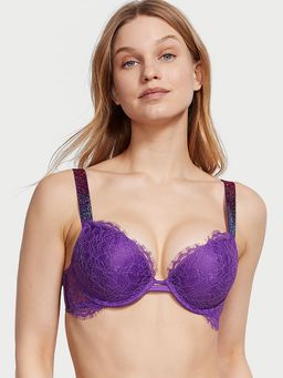 Victoria's Secret - Very Sexy Shine Strap Lace Push-Up Bra Purple