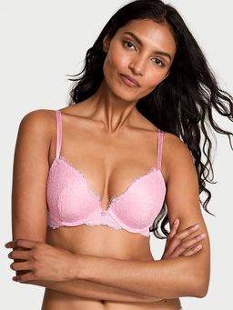 Victoria's Secret - Dream Angels Lace Push-Up Bra Pink (38C)