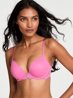 Victoria's Secret - Dream Angels Smooth and Lace Push-Up Bra Pink (34B)