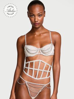 Victoria's Secret - Dream Angels Atelier Crystal Caged Corset White (XS/S)