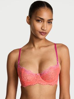 Victoria's Secret - Dream Angels Wicked Lace Unlined Balconette Bra Orange