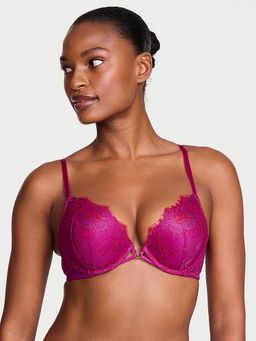 Victoria's Secret - Very Sexy Bombshell Add-2-Cups Rose Lace Push-Up Bra Multi-Color