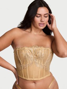 Victoria's Secret - Very Sexy Showgirl Embroidery Unlined Balconette Bra Gold
