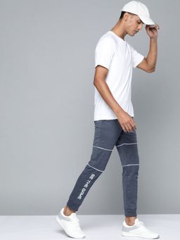 Alcis - Men Navy Blue Printed Joggers