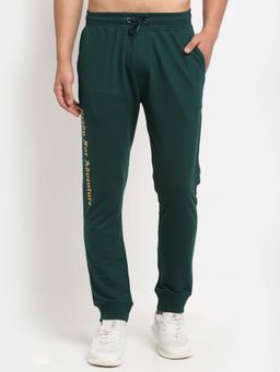 Club York - Men Green Printed Joggers