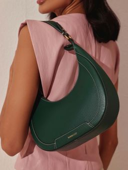 MIRAGGIO - Laurie Hobo Handbag - Green (S)