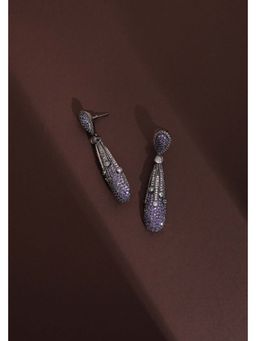 SWABHIMANN - Kimiko Lavender Zirconia Dangler Earrings