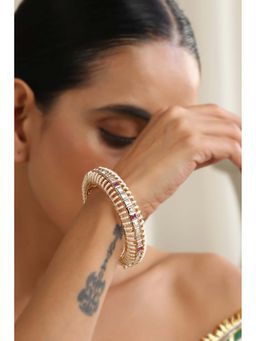 SWABHIMANN - Tanika Multicolour Polki Kada (2.6)