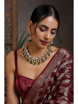 SWABHIMANN - Asia Multicolour Gold Plated Kundan Necklace Set