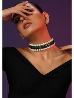 SWABHIMANN - Belka Multicolour Pearl Choker