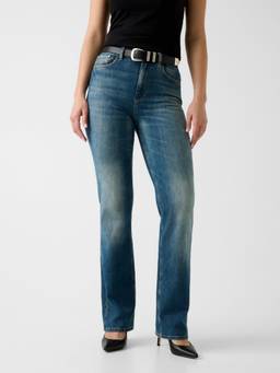 Guess - Regular Fit High Rise Stretch Denim Jeans