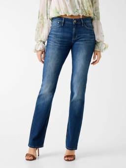 Guess - Slim Fit Mid Rise Stretch Denim Jeans