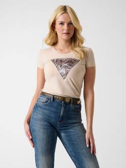 Guess - Slim Fit Crew Neck Printed T-Shirt