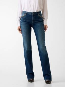 Guess - Regular Fit Mid Rise Stretch Denim Jeans