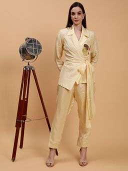 Pearls & Pastels - Arleth Cream Embroidered Co-Ord (Set of 2)