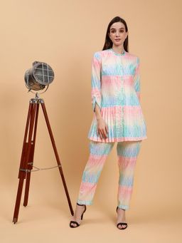 Pearls & Pastels - Adhisha Multi-Colour Printed Co-Ord (Set of 2)